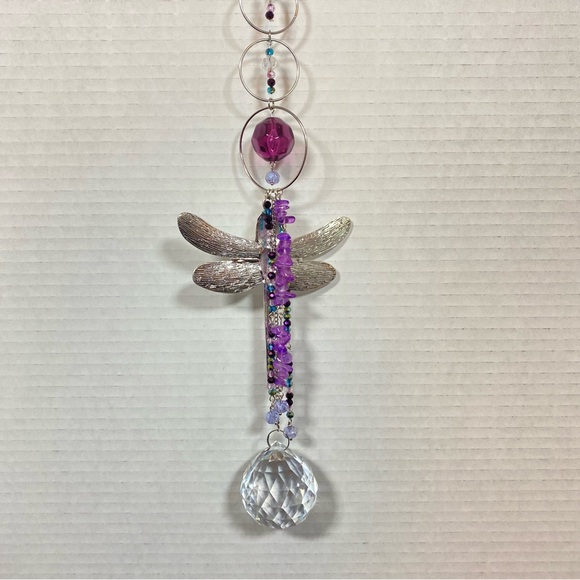 Dragonfly Sun Catcher Window Charm Handmade - Picture 3 of 8